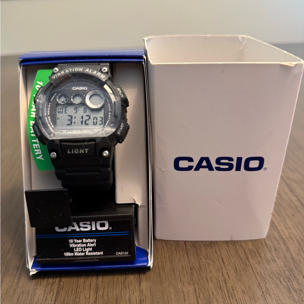Casio Black And Green Digital Watch
